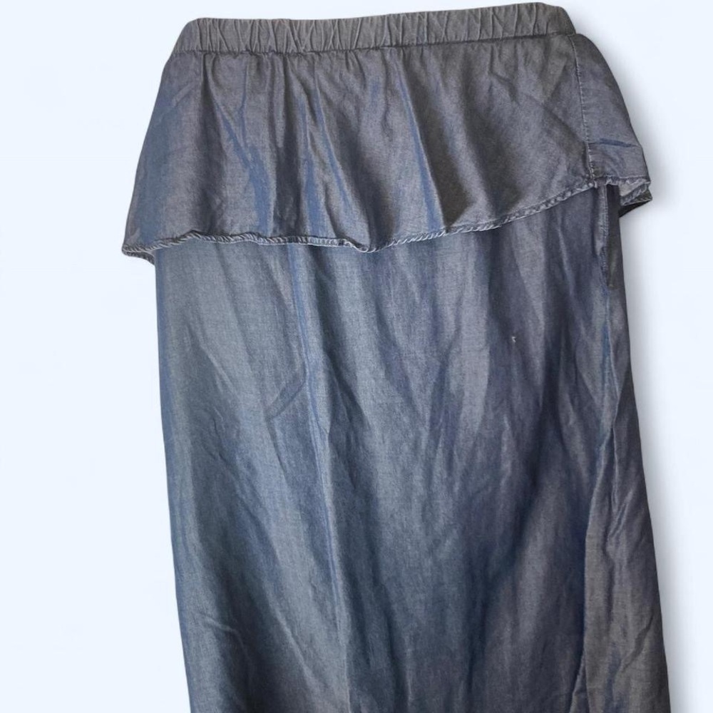 Michael Kors Jean belted skirt with Ruffles approx xl unsized belt not included